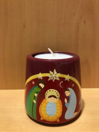Crèche De Noël Com-four® Couronne De L'Avent Oblongue, Chandelier De Noël Pour 4 Bougeoir De L'avent Pour Crèche De Noël Autom France