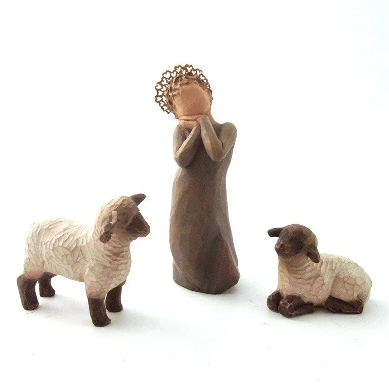 Petite bergère et ses moutons