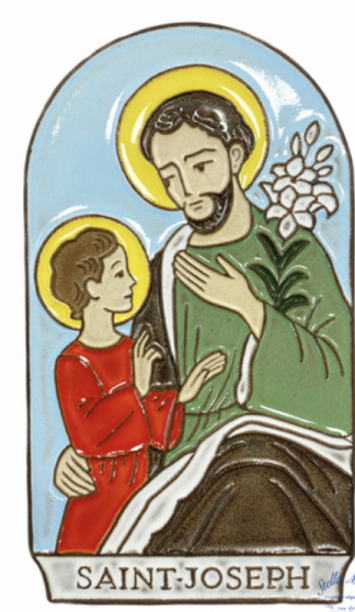 Plaque céramique Saint Joseph