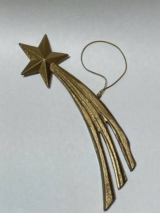 Suspension étoile filante doré