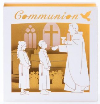 Carte double 3D "Communion"