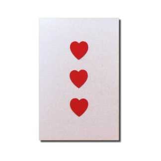 Carte double  "cœurs"