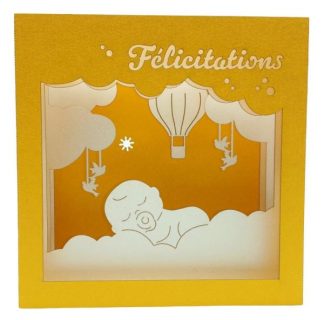 Carte double 3D "Bébé"